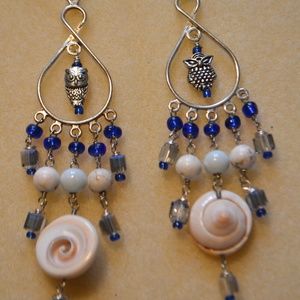 Owl Earrings! SHELL YEAH!